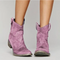 Stylowe Damskie Buty Westernowe Zamszowe - Elegancki Wygląd Na Każdą Okazję 5