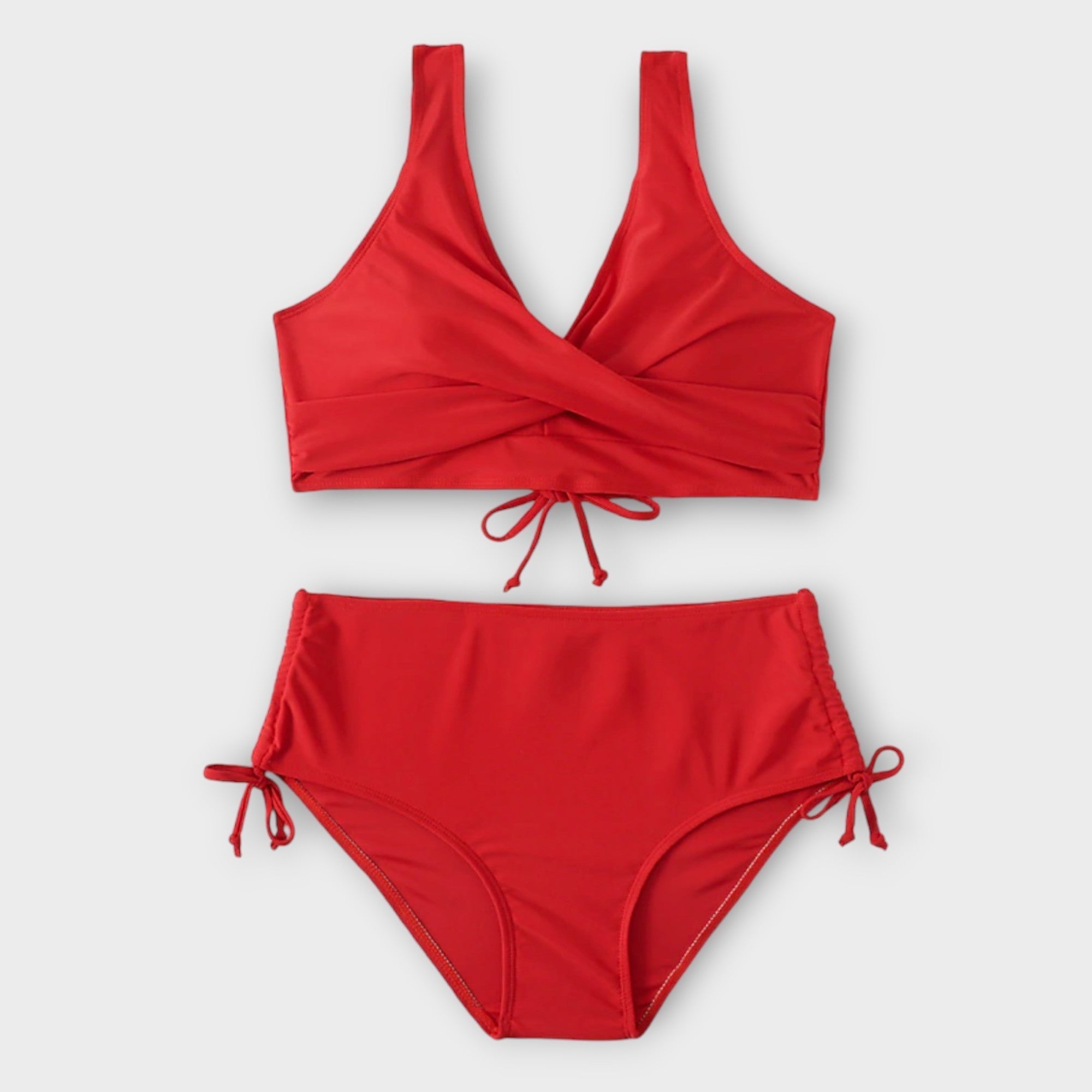Stylowy Strój Kąpielowy Dwuczęściowy Bikini Damski na Lato - Elegancki Kostium Kąpielowy Idealny na Plażę i Basen 3