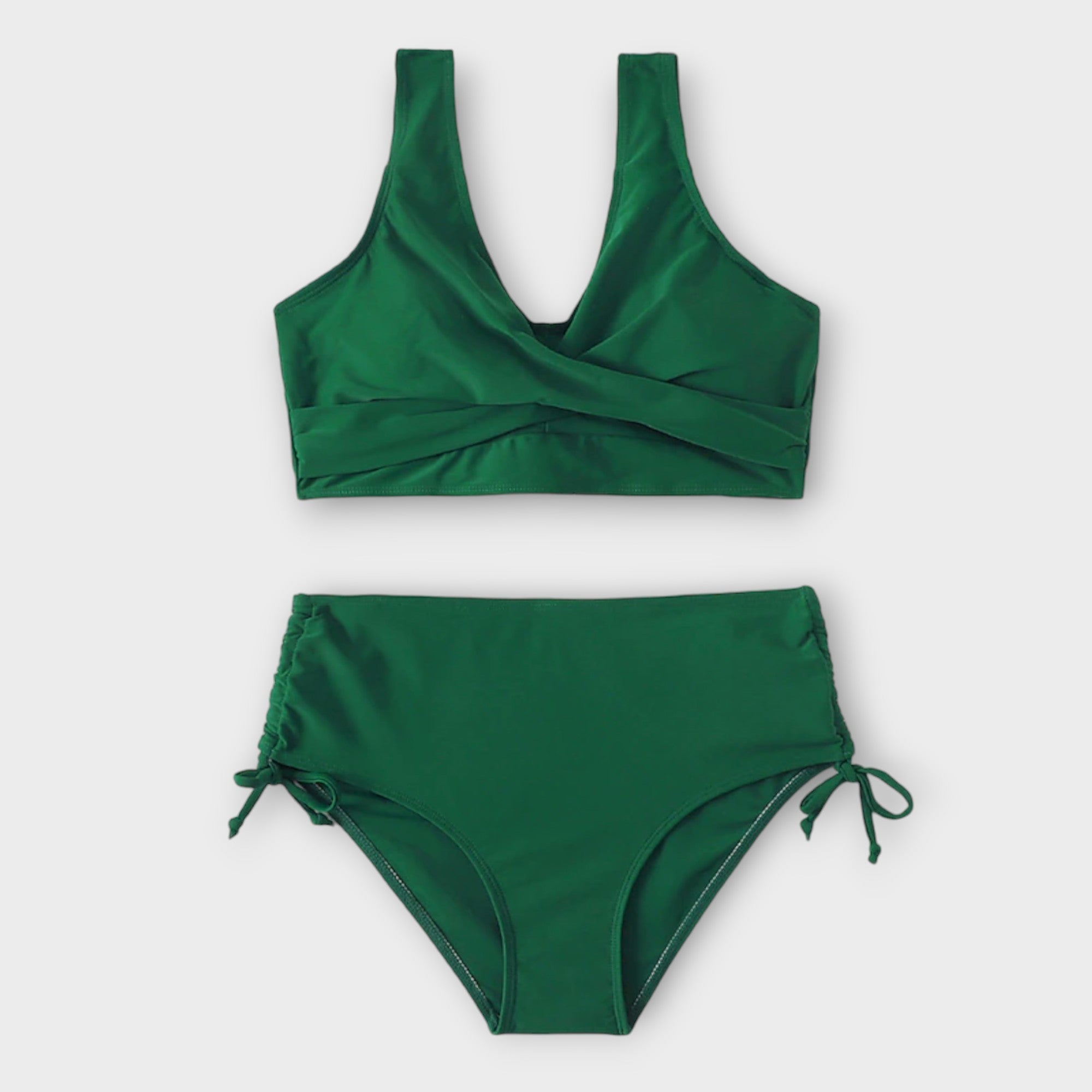 Stylowy Strój Kąpielowy Dwuczęściowy Bikini Damski na Lato - Elegancki Kostium Kąpielowy Idealny na Plażę i Basen 4