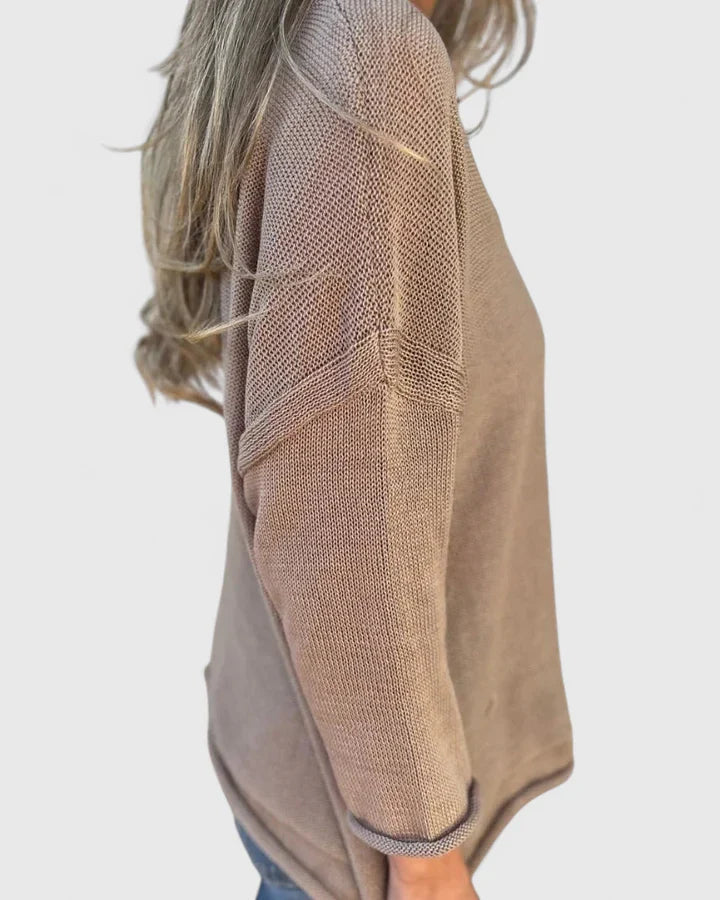 Stylowy top damski z dekoltem w V - Wygodny i elegancki 2
