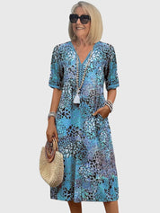 Sukienka Damska Midi W Kwiaty - Elegancka Sukienka Na Wesele I Letnie Dni 2