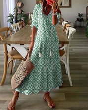 Sukienka Letnia Boho Magic z Frędzlami - Swobodna Elegancja na Każdą Okazję 1