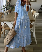 Sukienka Letnia Boho Magic z Frędzlami - Swobodna Elegancja na Każdą Okazję 3