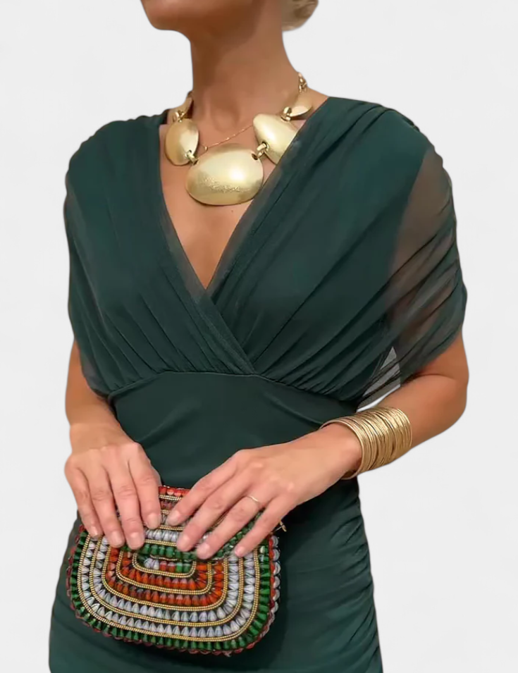 Sukienka Maxi Kwiatowa Elegancka na Wesele i Letnie Przyjęcia - Stylowa Sukienka Wieczorowa Maxi 9