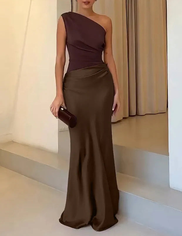 Sukienka Maxi Na Wesele, Elegancka Plisowana Sukienka Wieczorowa Maxi, Idealna Na Letnie Przyjęcia 3