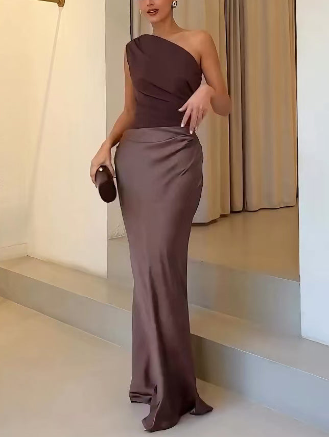 Sukienka Maxi Na Wesele, Elegancka Plisowana Sukienka Wieczorowa Maxi, Idealna Na Letnie Przyjęcia 5