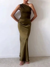 Sukienka Maxi Na Wesele, Elegancka Plisowana Sukienka Wieczorowa Maxi, Idealna Na Letnie Przyjęcia 7