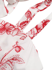 Sukienka maxi w kwiaty z wiązaniem na ramiączkach - letnia elegancja dla kobiet 7
