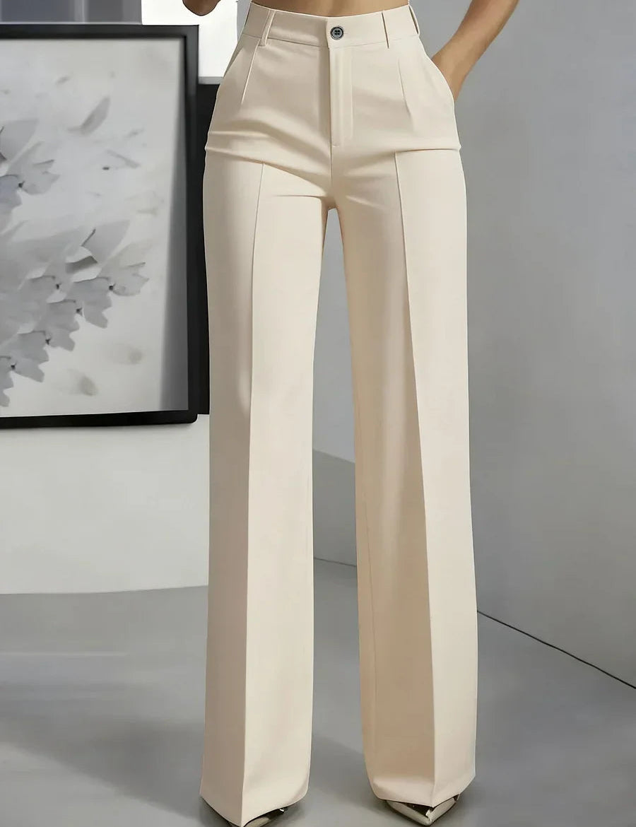 Szerokie Spodnie Damskie Z Wysokim Stanem - Elegancki Styl na Każdą Okazję 5