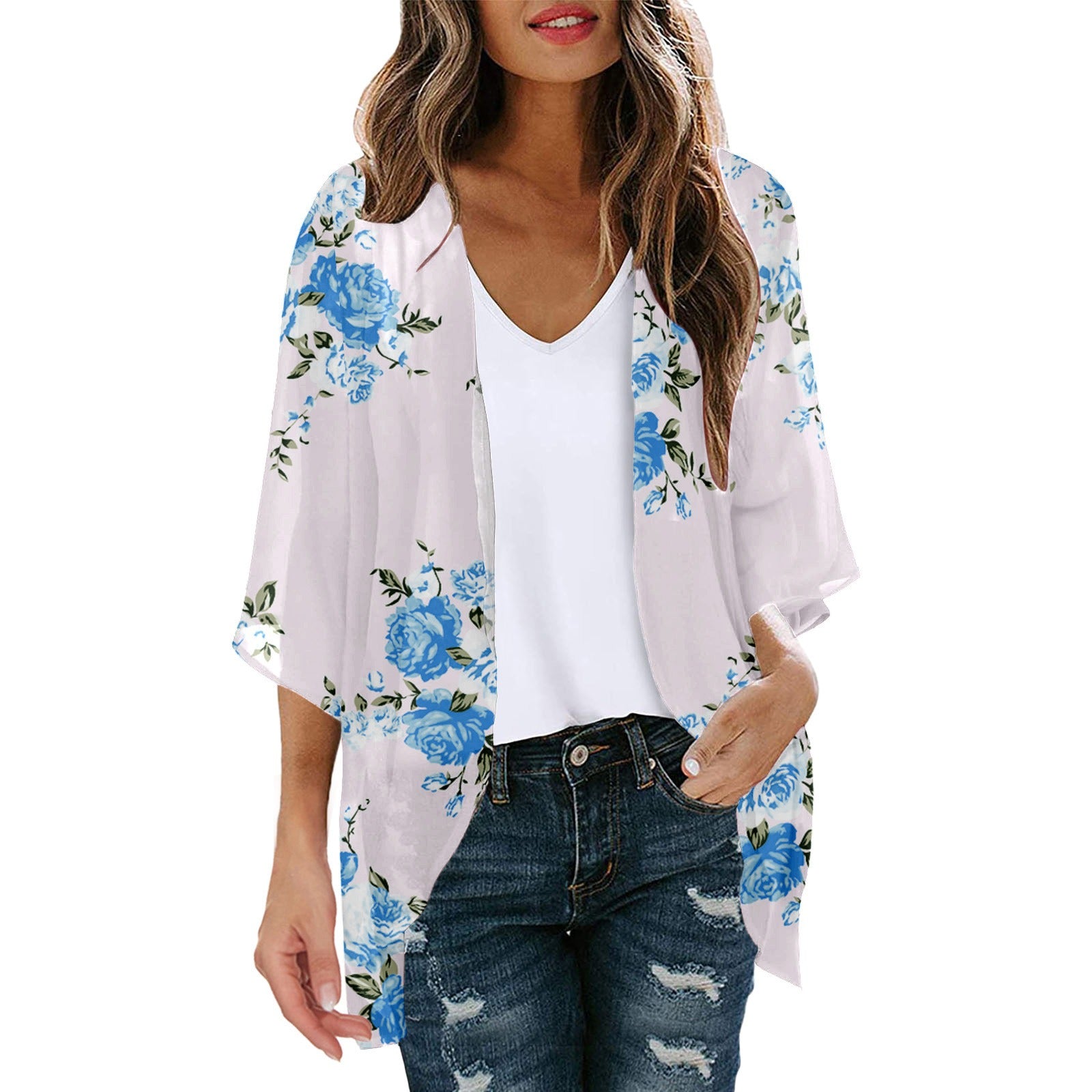 Amiri | Przewiewne damskie kimono z nadrukiem