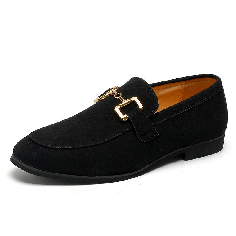 Eleganckie mokasyny męskie z arch support - wsuwane buty wizytowe