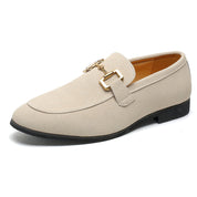 Eleganckie mokasyny męskie z arch support - wsuwane buty wizytowe